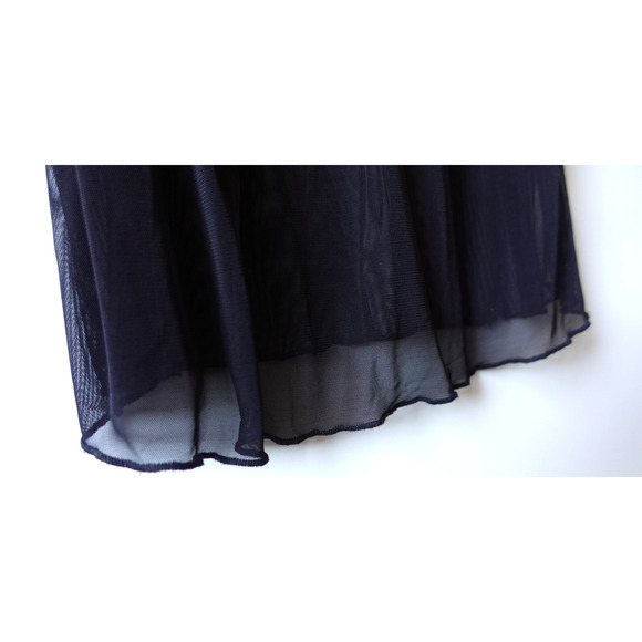 Vintage Y2K Dress Womens Medium Sheer Mesh Cami Babydoll Slip Mini Nighty Grunge - Picture 3 of 8